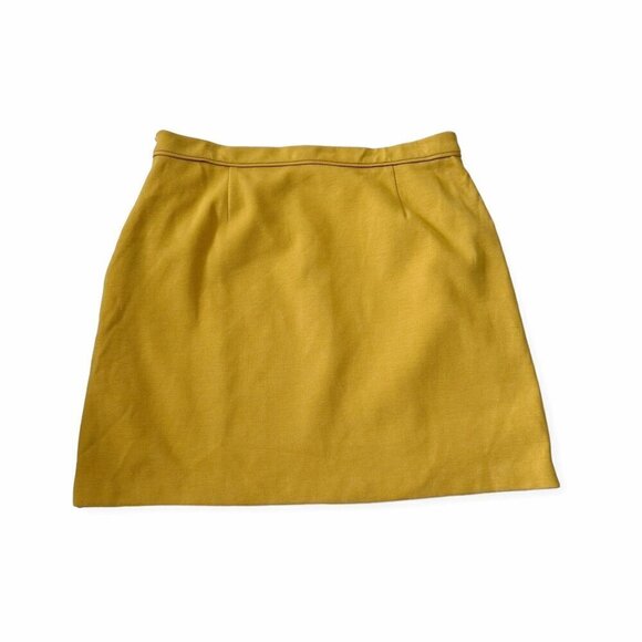 BODEN Mustard Yellow Mini Skirt Size 12R - Picture 11 of 11